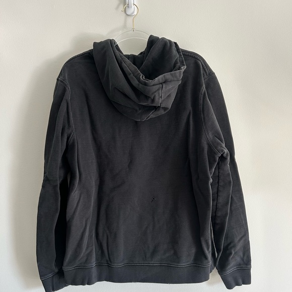 AllSaints Wreath Hoodie in Washed Black - Picture 7 of 9
